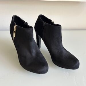 Marc Fisher Black Suede Heel Booties - Size 7.5